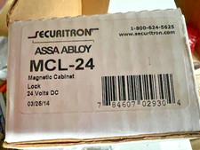 Securitron MCL-24 Magnetic Cabinet Lock 24 Volts DC 200 lbs.  holding (forparts)