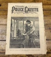 NATIONAL POLICE GAZETTE #209 JAMES GARFIELD 1881 WILLIAM H. PAGE NEW YORK RARE