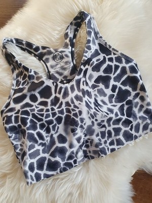 SAGE COLLECTIVE  SPORT  BH, FITNESS  Animal, weiß Grau GR M
