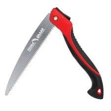 FLORA GUARD Folding Pruning Saw, 10-Inch Hand Heavy Duty Saw with Red 