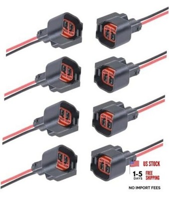 8PCS Fuel Injector Connector,Car Accessories Fuel Injector Connector Pigtail