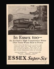Essex Super Six Automobile Speedster American Manufacturing 1927 Auto Ad
