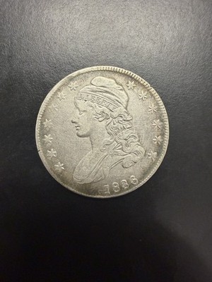 1836 Capped Bust Half Dollar XF Lettered Edge
