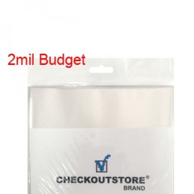 CheckOutStore Clear Plastic OPP for 7'' Vinyl 45 RPM Records (Outer Sleeves) Lot