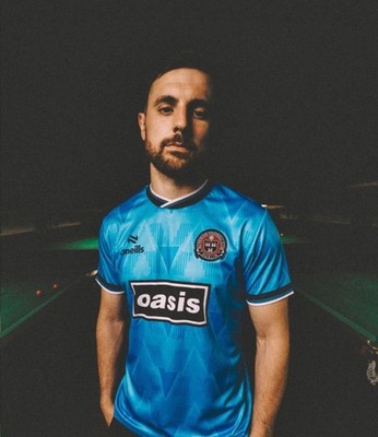 Bohemian FC x Oasis 2025 Limited Soccer Jersey Size M Light Blue