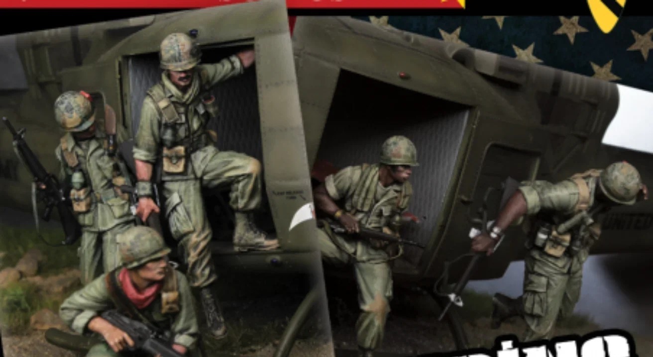 1/35 Vietnam War US Army Helicopter Crew 5 RESIN FIGURE MODEL KIT Unassembled