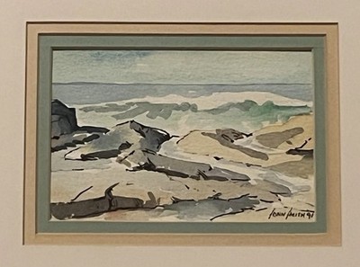 John Smith B1944 - South African - A fine watercolour - South African Seascape