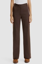 Nili Lotan Women's Brown Wool Dress Pants Size 4
