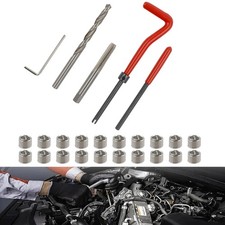 25pcs M6 X 1.0 Stainless Steels Thread Repair Tool Kit Helicoil Wire Inserts Set