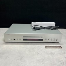 YAMAHA CD-S300 CD Player CD-R/RW/MP3/WMA Audio Silver w/Remote Work Tested Good