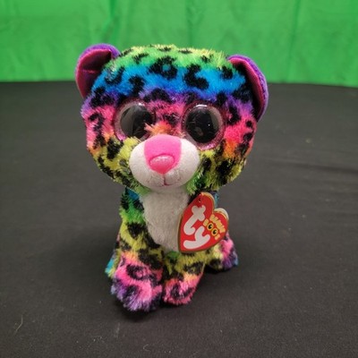 Ty Beanie Boos 6'' DOTTY the Leopard Glitter Eyes Stuffed Animal Toy Plush w/ Tag