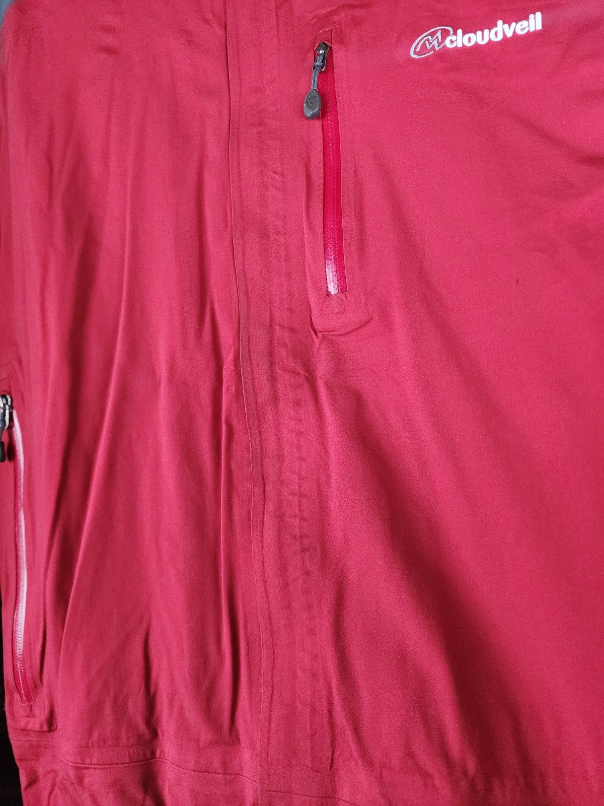 Cloudveil Red Mens Winter Jacket Shell Large Pre … - image 4