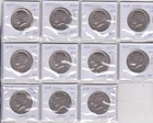Collection 11 Kennedy Halves 1971 to 1991D