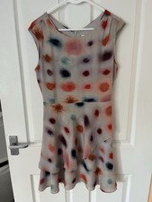 Reiss Size 10 Cocktail Formal Evening Dress. Cream. Speckled Pattern. £150+.