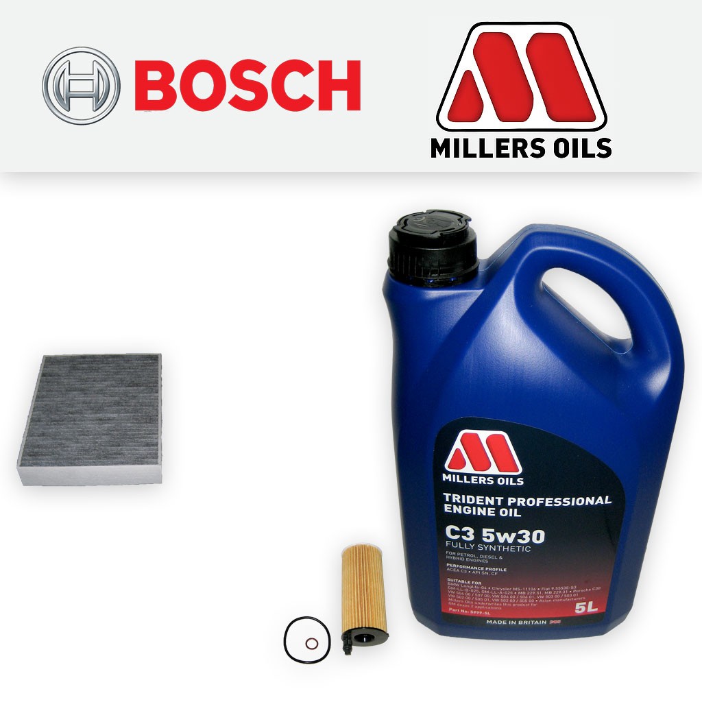 SERVICE KIT BMW 3 SERIES F30 F31 F34 325D B47 OIL CABIN FILTERS +OIL (2015-2019)