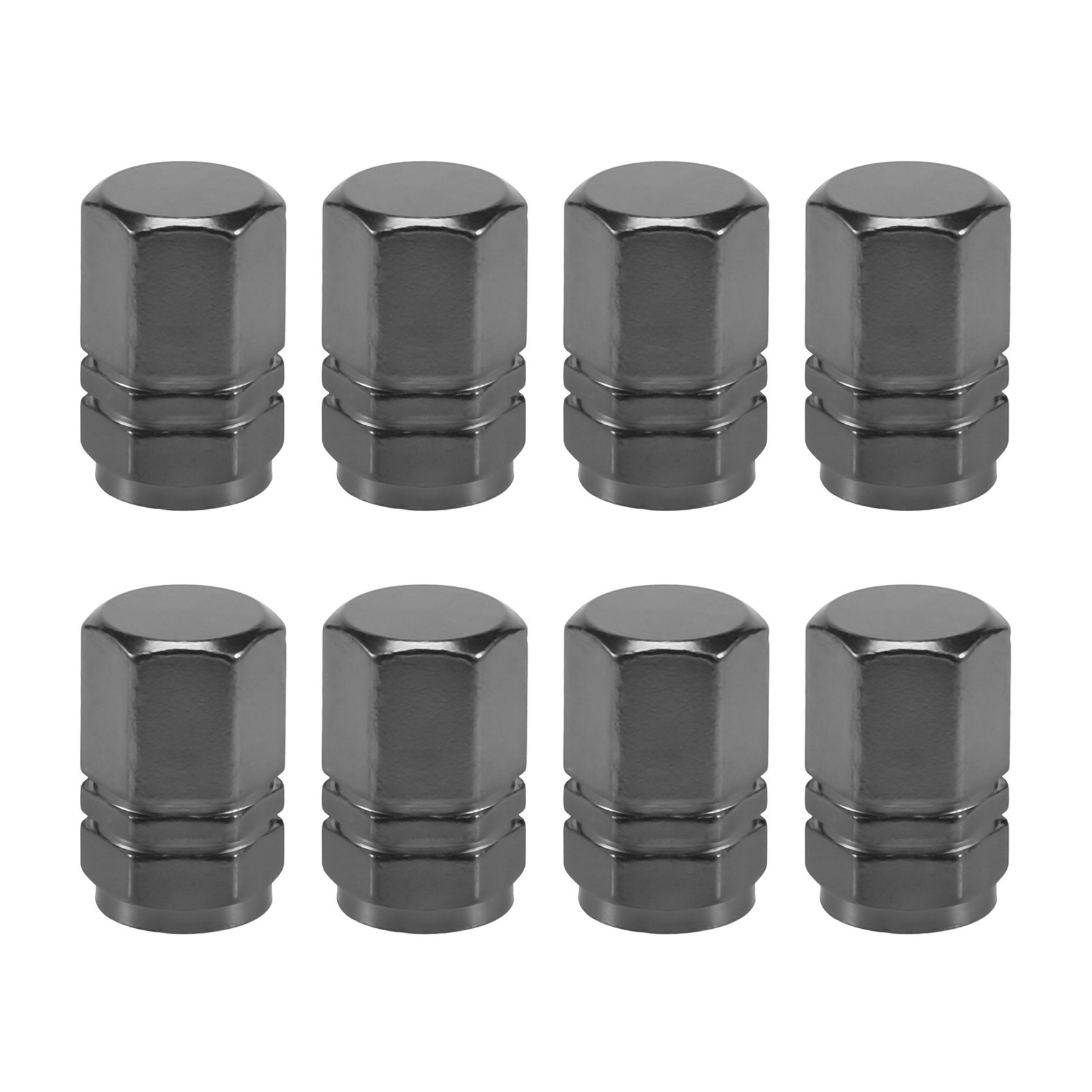 8-Piece Hexagon Tire Stem Caps for Dustproof Car Wheel Protection