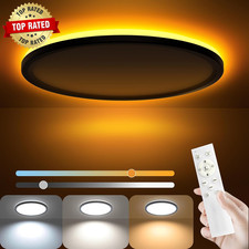 12Inch LED Flush Mount Ceiling Light with Remote Control, Dimmable Night Light 1