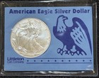 1998 American Eagle Silver - Toned Reverse - .999 - Littleton Holder - — photo 4