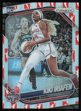 2025 Panini Prizm WNBA #72 Kiki Iriafen WNBA Logo Prizms