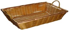 Winco PWBN-16B 16-Inch by 11-Inch by 3-Inch Rectangular Woven Basket with...