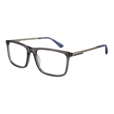 Hackett Eyeglasses HEK130 999 Grey Rectangle Full Rim Frames Plastic 56mm Men
