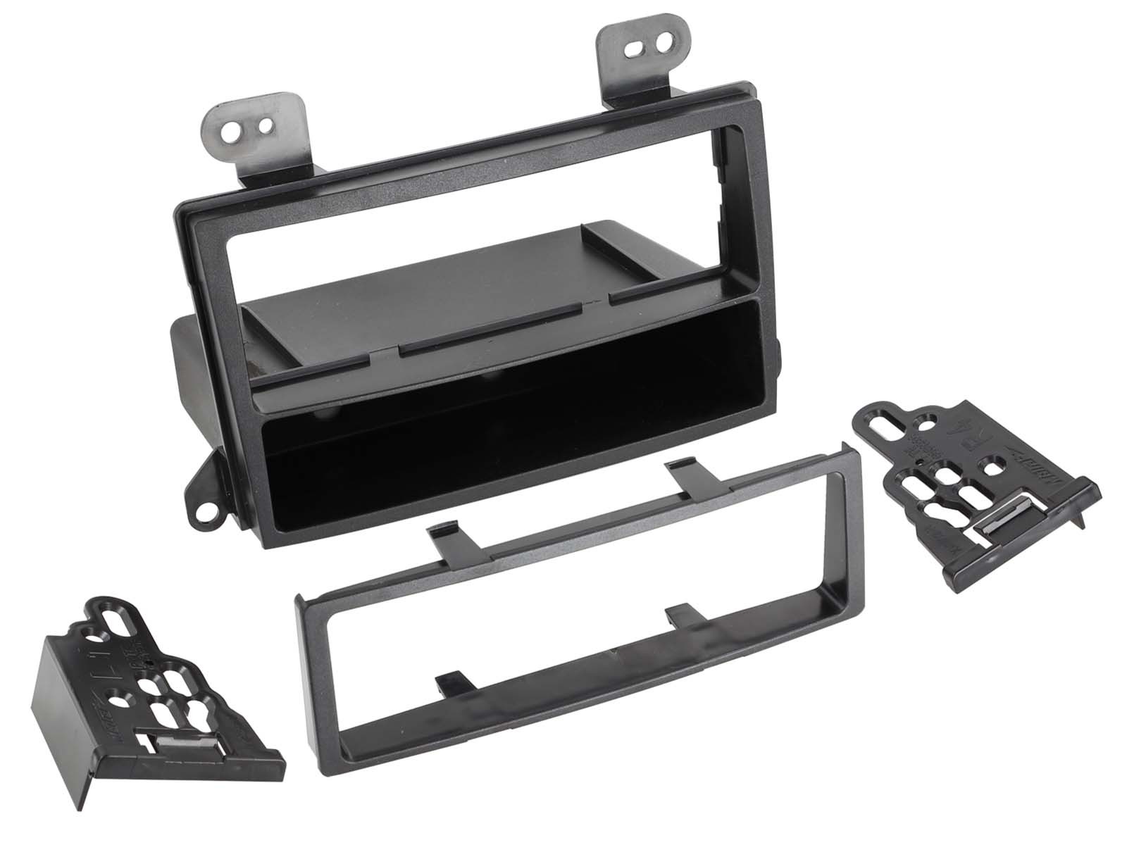 Façade autoradio 1-DIN haut de gamme en ABS noir pour console de Mazda MPV