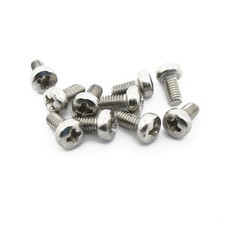 M2.5 x 5mm, Phillips Pan Head Screws, Steel, Nickel Plated