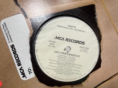Eazy E Luv 4 Dem Gangsta'z 12  1994 MCA MCA8P-3053 HIP HOP PROMO UNPLAYED