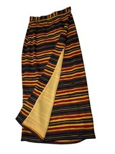 Vtg Chaus Wrap Skirt Women Sz 4 Purple Colorful High Waist Striped 70s Look NWT