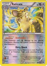 Pokemon - Raticate - 88/122 - Rare - Reverse Holo - XY - BREAKPoint - NM