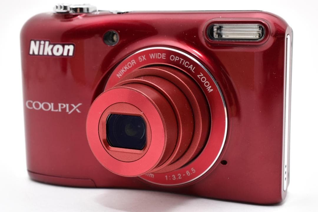 Nikon COOLPIX L28 Red Tested Working With Box With Battery