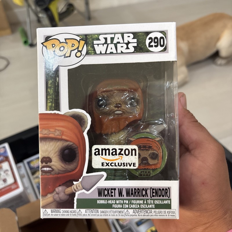 Funko POP Star Wars Wicket W. Warrick Endor #290 Bobblehead Amazon Exclusive New