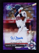 2017 Bowman Chrome Prospect Purple Refractor /250 Wander Javier #CPA-WJ Auto tt7