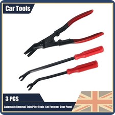 Car Tool Door Panel Fascia Dash Upholstery Remover 3PCS Trim Clip Removal Pliers