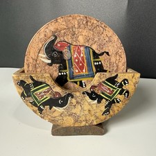 Vintage Marble Elephant Coaster Set - 4 Coast...
