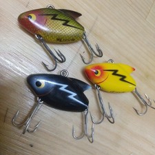 1950s Sonic Yellow Eye Gold Heddon Set of 3