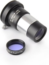 1.25" Moon Filter  2X Barlow Lens Kit for Telescope Eyepieces