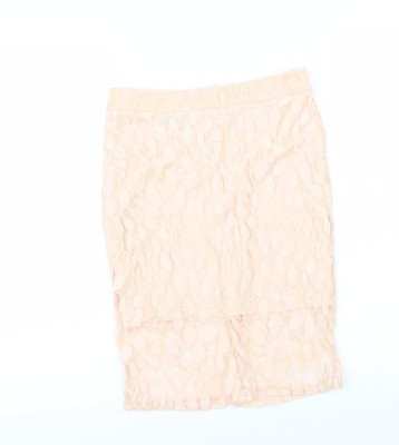 Pariser Damen rosa A-Linien Rock Größe 8