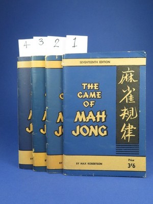 Das Spiel des Mahjong ~ Max Robertson ~ Regeln & Anleitung ~ 4 verfügbar