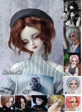 BJD Doll Wig 1/3 8-9" Toys SD MSD MDD 1/4 7-8" YOSD BB 1/6 6-7" 1/8 Curly Hair