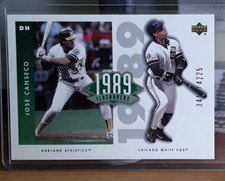 2002 Upper Deck Authentics 1989 Flashbacks Jose Canseco #F12 3410/4225 SP NM A's