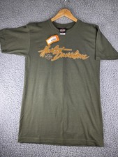 Harley-Davidson Shirt Mens Medium Green Made in USA Mount McKinley Denali Alaska