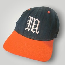 VTG Miami Hurricanes Youth Fitted Hat Tournament Headwear Script Ibis Hat 90s S
