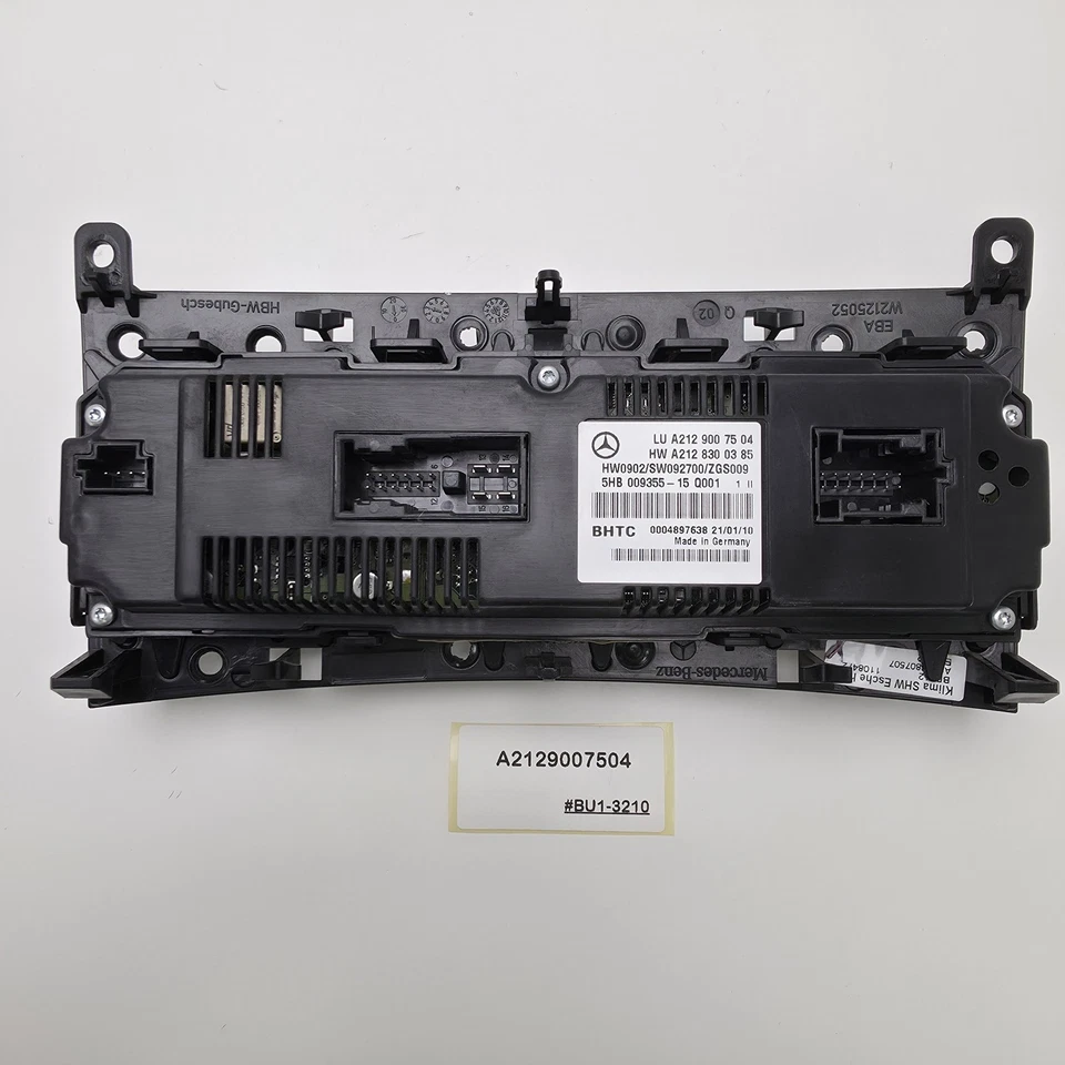 2010-2017 Mercedes-Benz E W212 Climate Control Unit Panel A2129007504 - Image 2 of 4