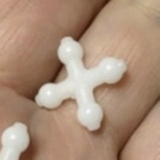 Morezmore M03004-1 1pc "X" Chest Connector 3/32" Jeton Flexible Armature Doll