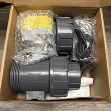 Electric Ball Valve 1.5" Full Bore 2-way PVC Union DC24V AC110V-230V Auto Return