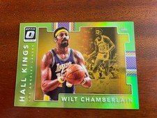 2017 Panini Donruss Optic Wilt Chamberlain #4, Hall Kings, Green 067/149