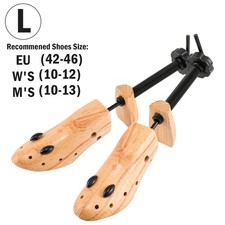 1/2X 2-way Wooden Adjustable Shoe Stretcher Expander Men Women Boot Size US 4-13