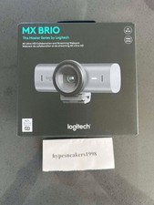 Logitech MX Brio 4K Ultra HD Collaboration Streaming Webcam Graphite 