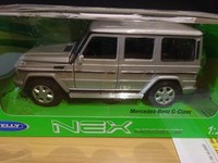 Mercedes Benz G-Klasse G-Model Silber 1/24 Ca.18Cm Suv Modelauto